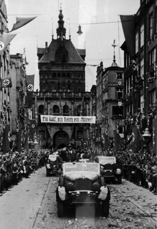 Adolf Hitler enters Danzig